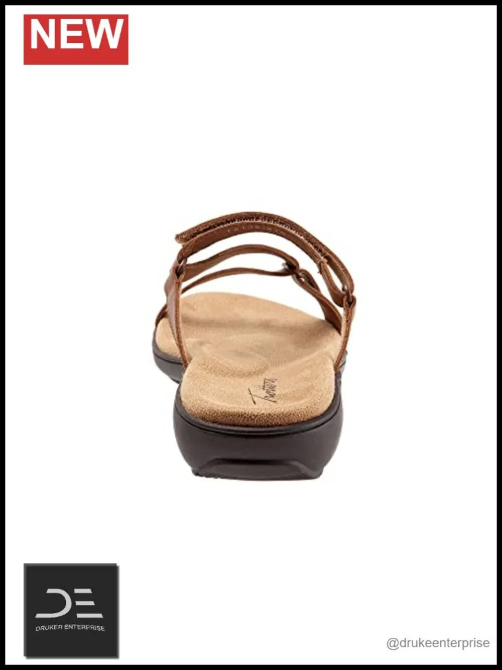 Women's Leather Platform Sandals Slingback Slip On Cushioned